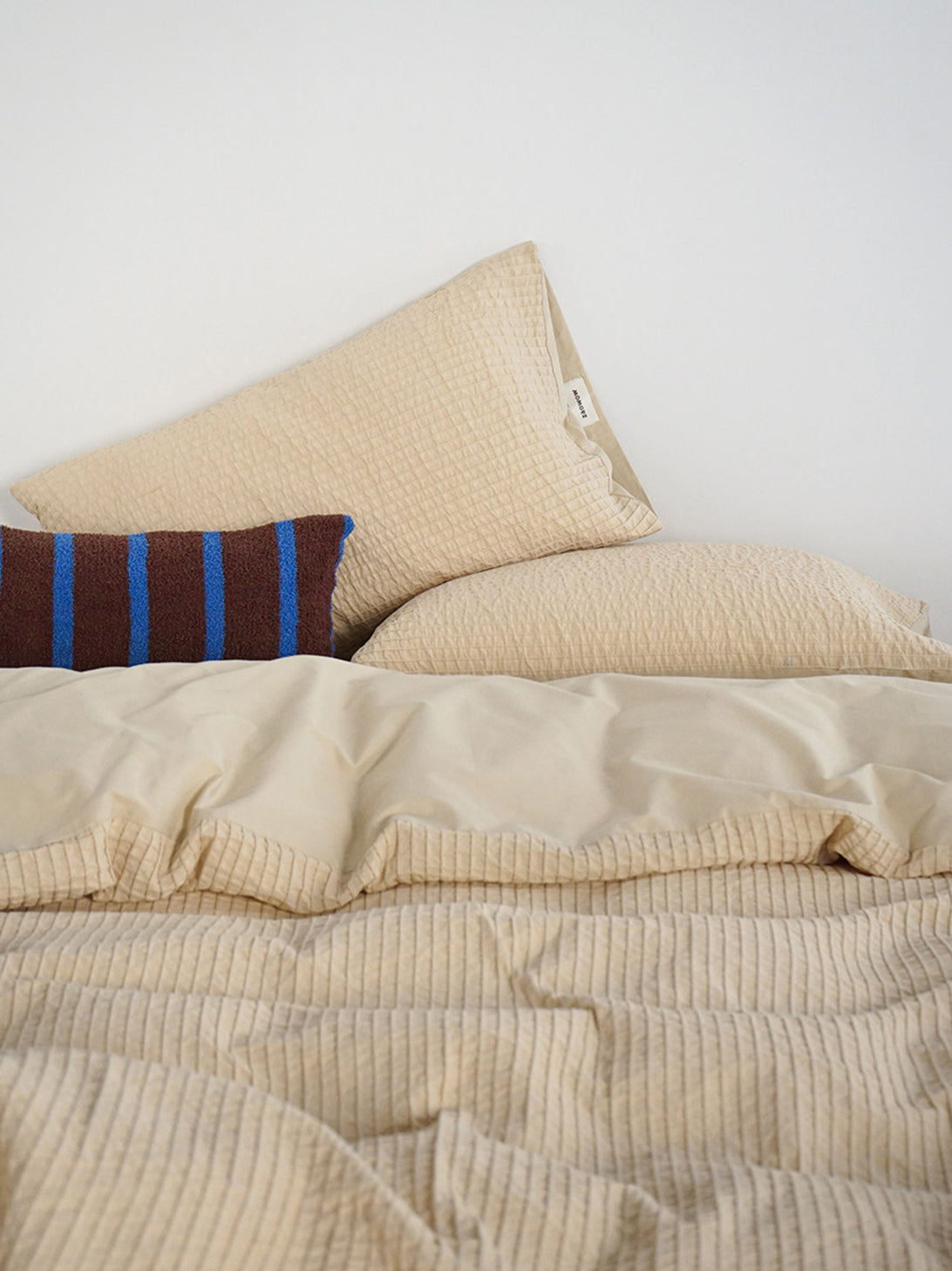 Textured Tuck Stripe Jacquard Bedding Set
