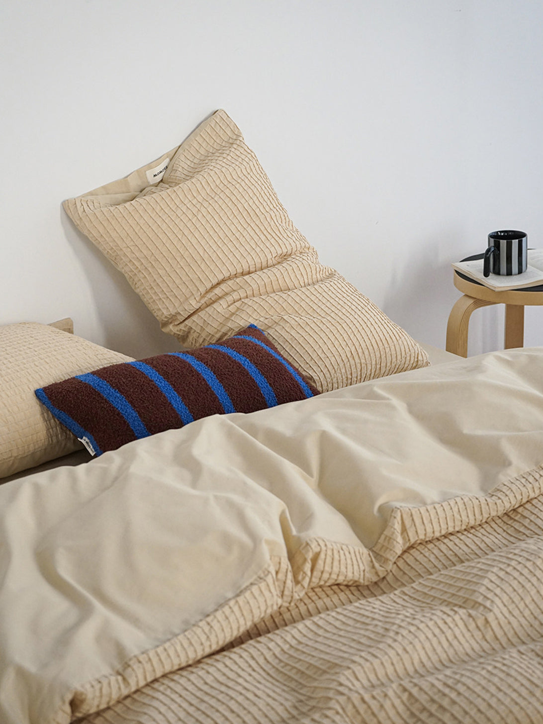 Textured Tuck Stripe Jacquard Bedding Set