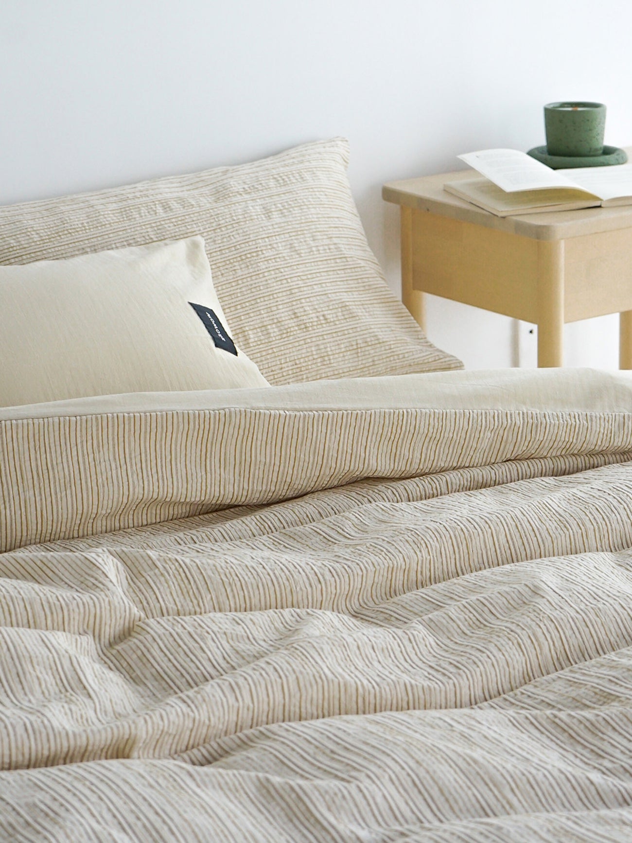 Textured Jacquard Cotton Stripe Bedding Set