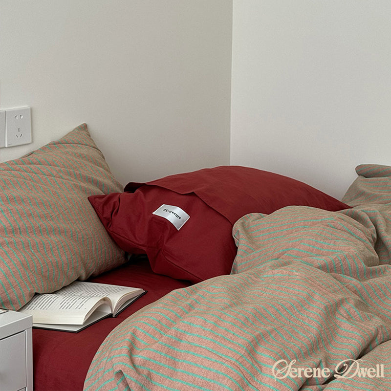 James Striped Bedding Set