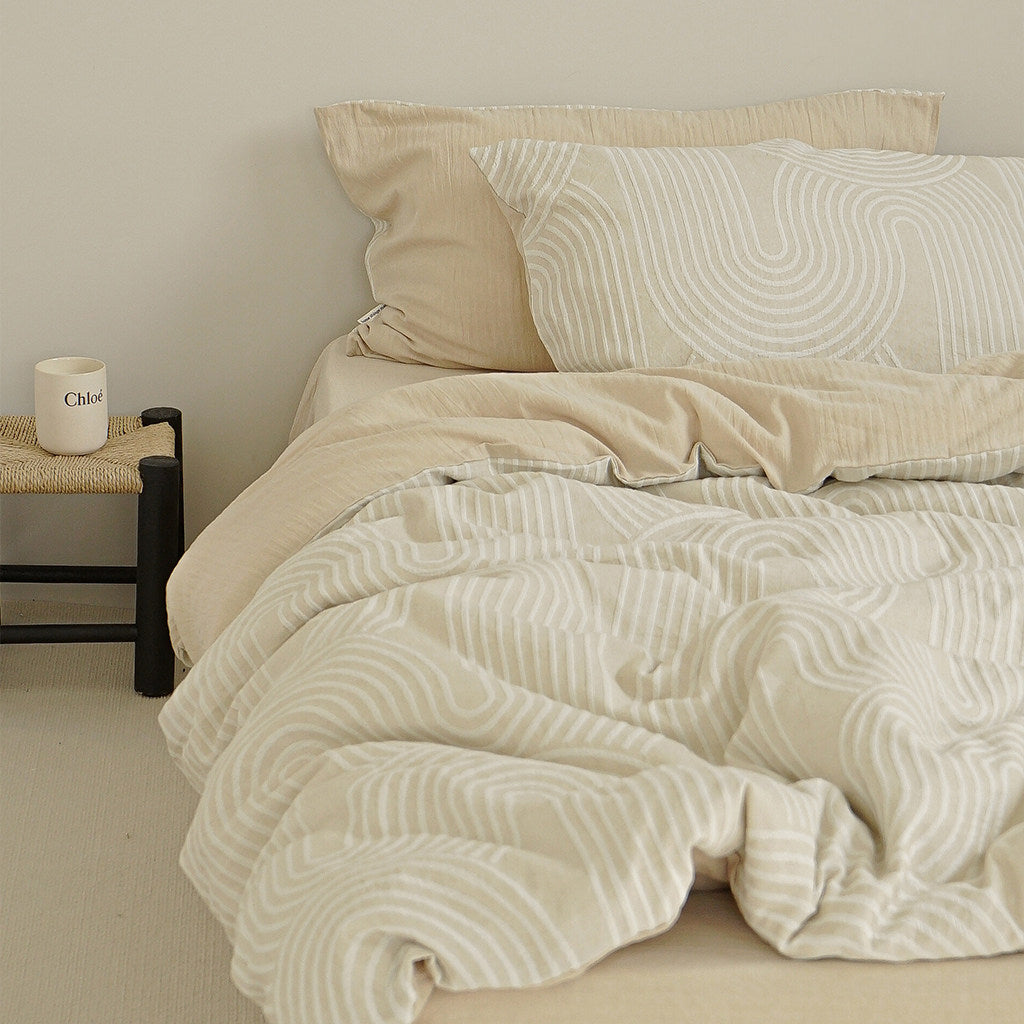 Jacquard Geometric Bedding Set