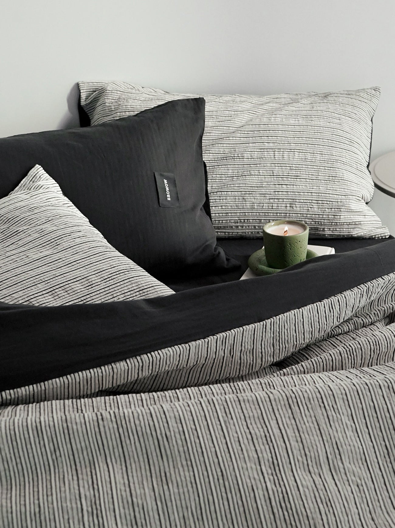 Textured Jacquard Cotton Stripe Bedding Set