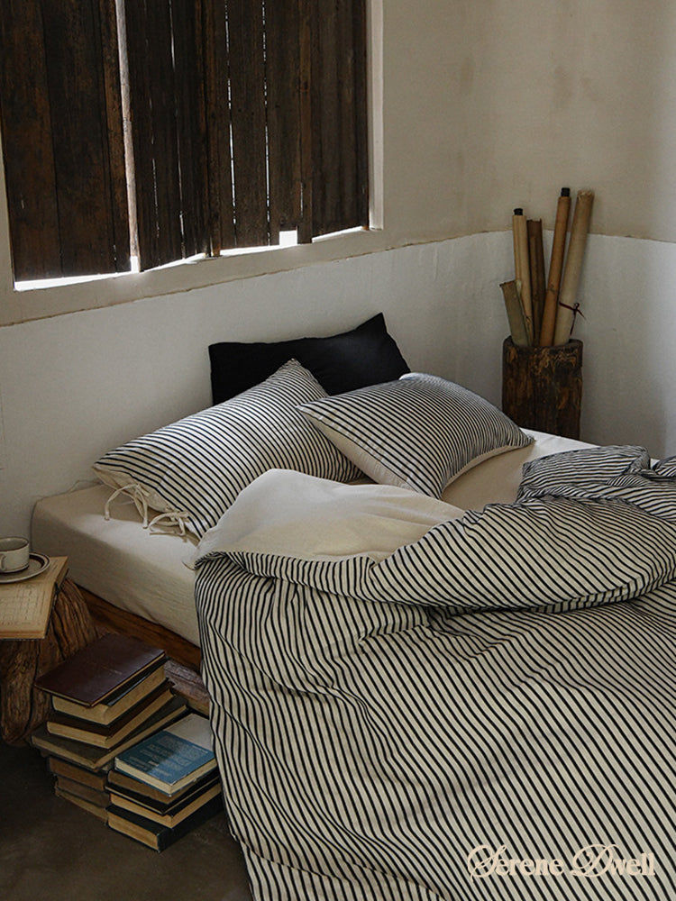 Silas Striped Jacquard Bedding Set