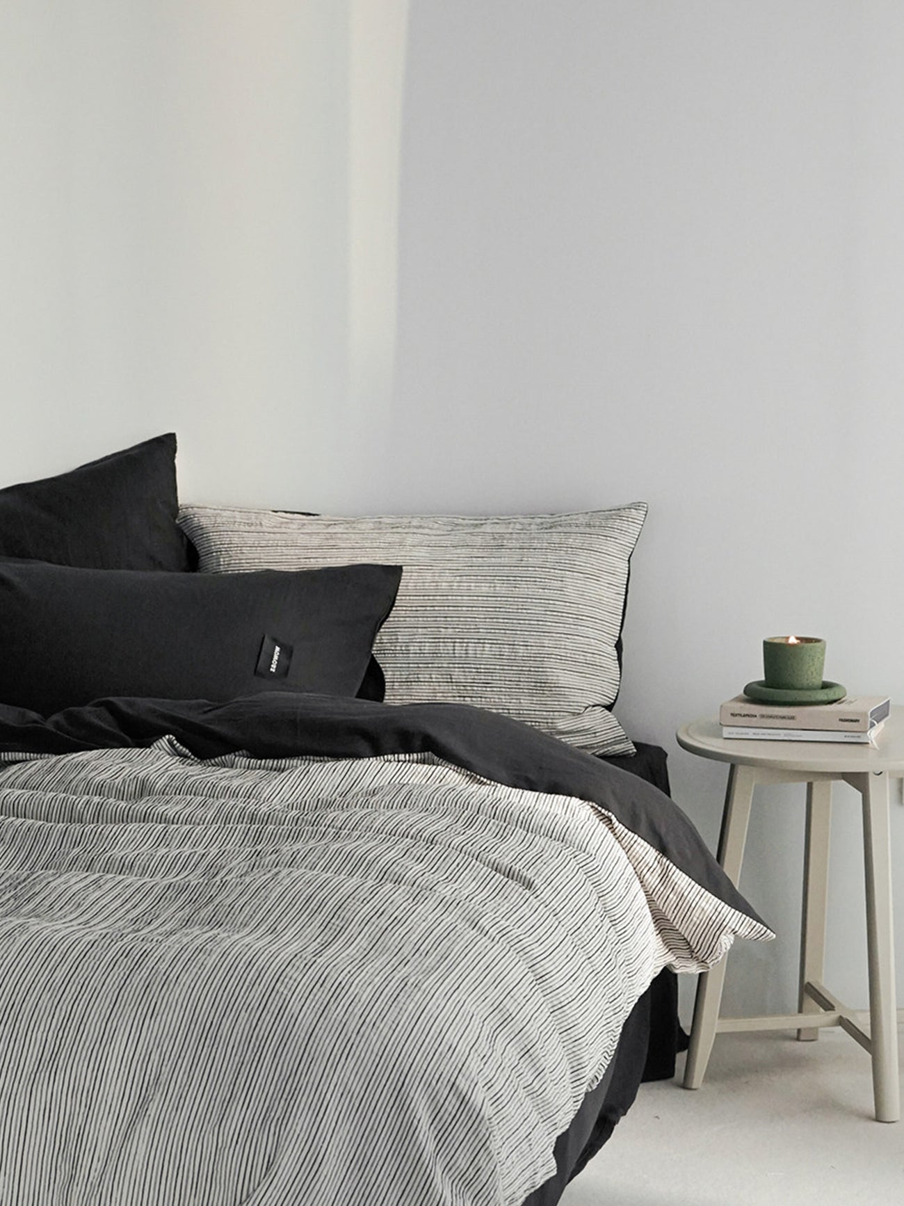 Textured Jacquard Cotton Stripe Bedding Set