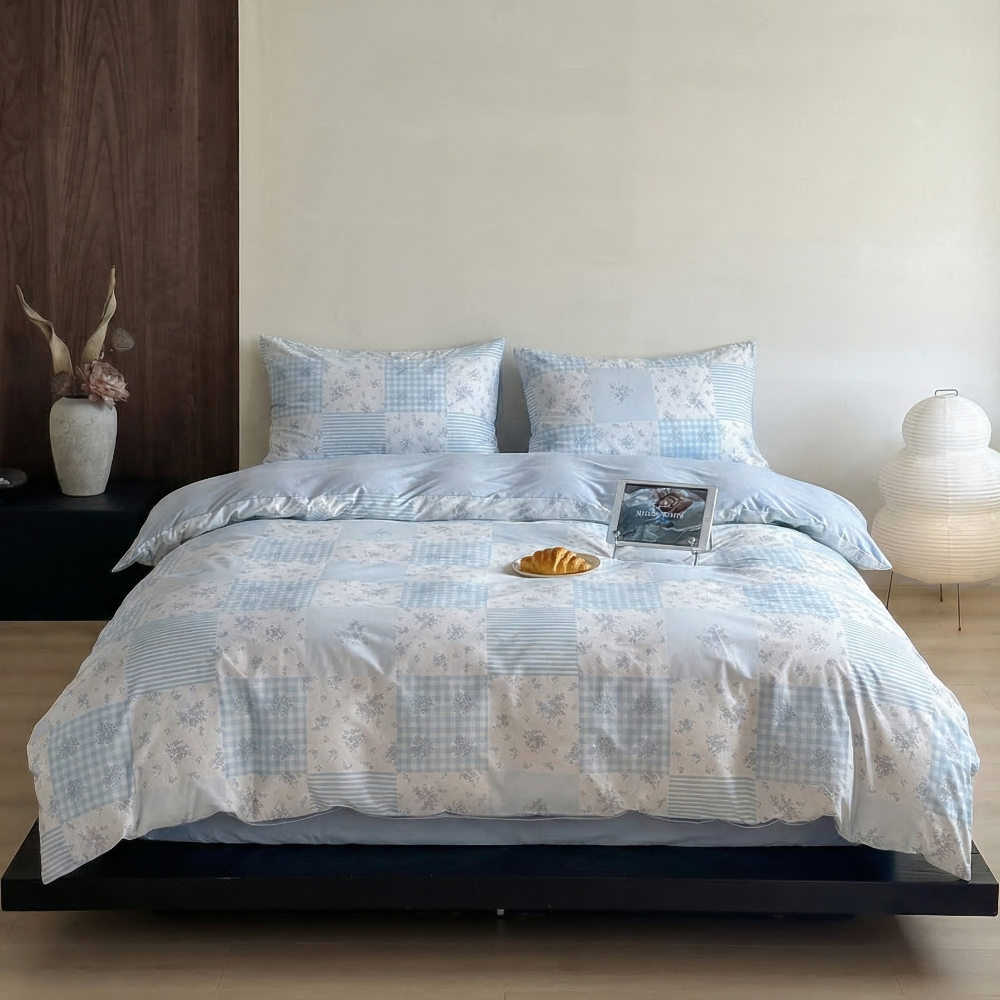 Poppy Patchwork Floral Bedding Set