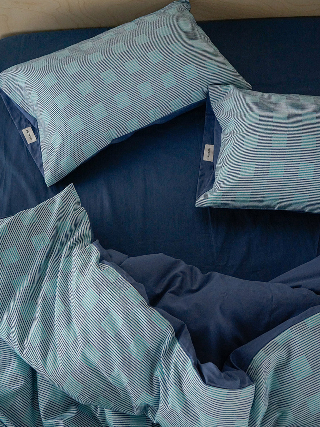 Vintage Jacquard Plaid Cotton Bedding Set