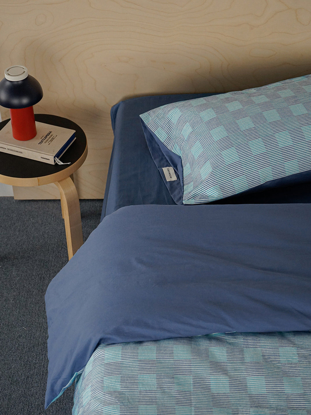 Vintage Jacquard Plaid Cotton Bedding Set