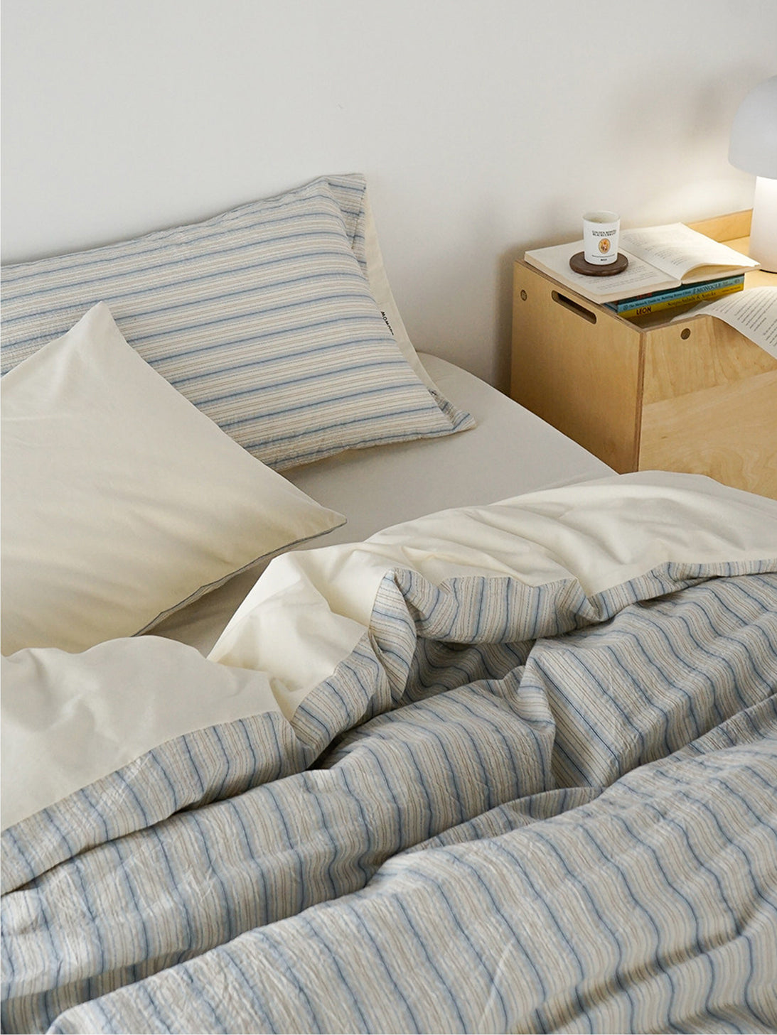 Textured Stripe Fresh Bedding Set