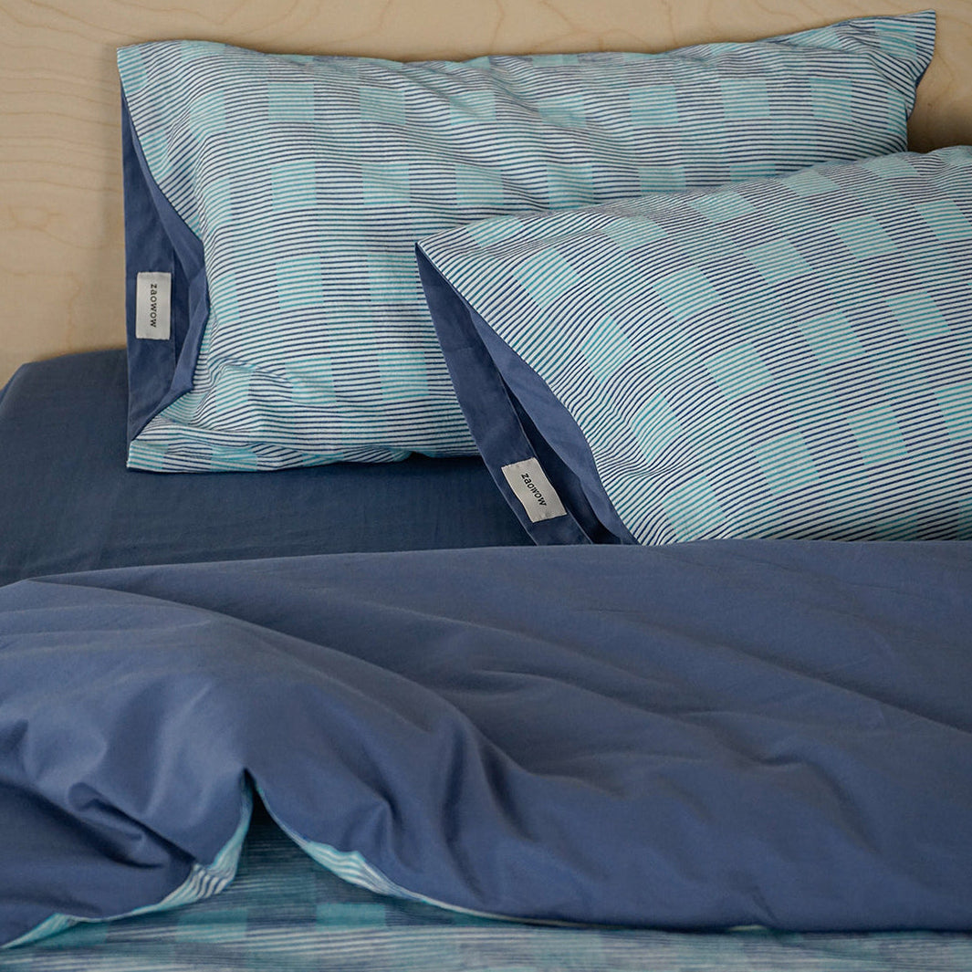 Vintage Jacquard Plaid Cotton Bedding Set