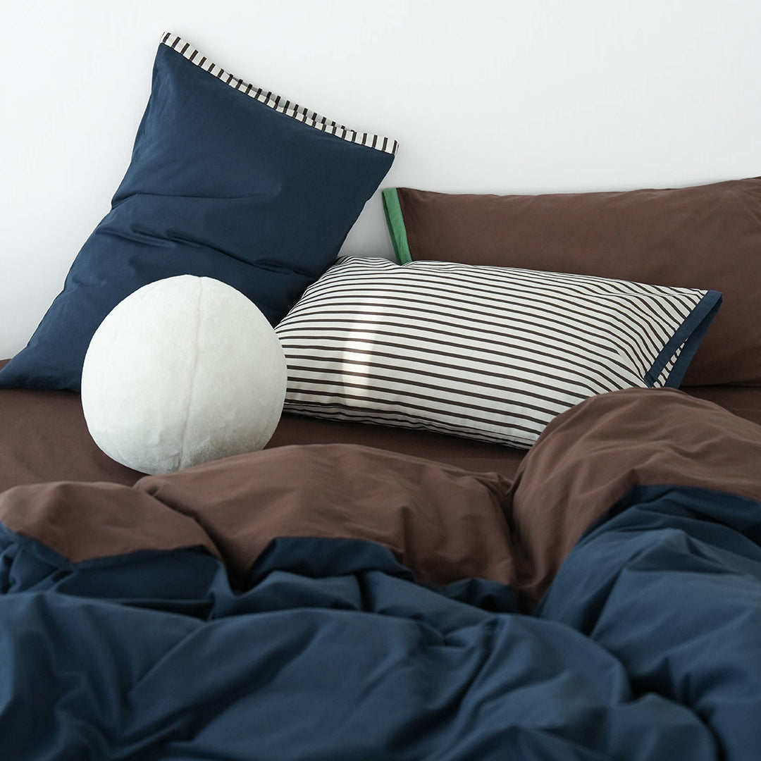 Brushed Cotton Contrast Bedding Set