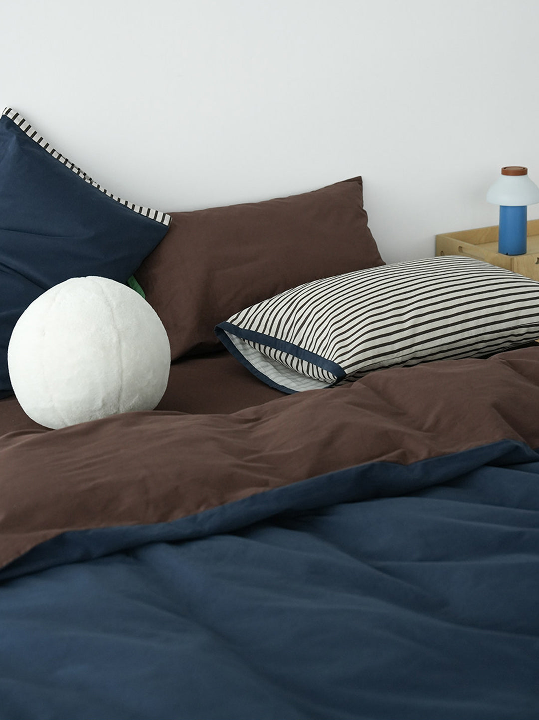 Brushed Cotton Contrast Bedding Set