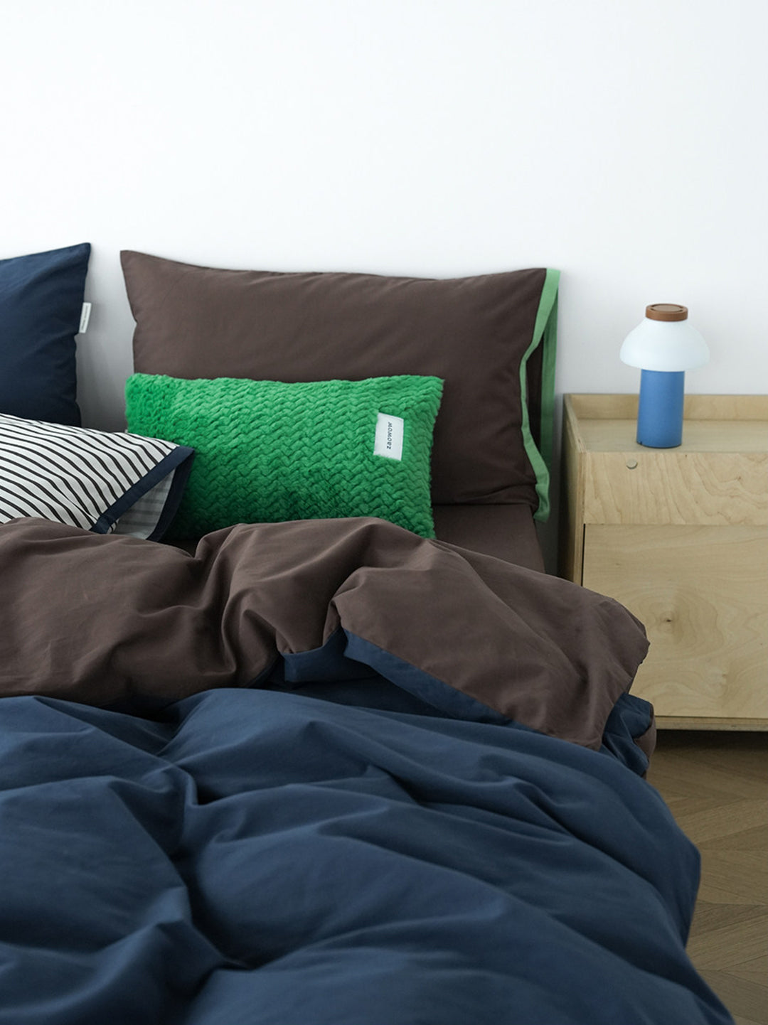 Brushed Cotton Contrast Bedding Set