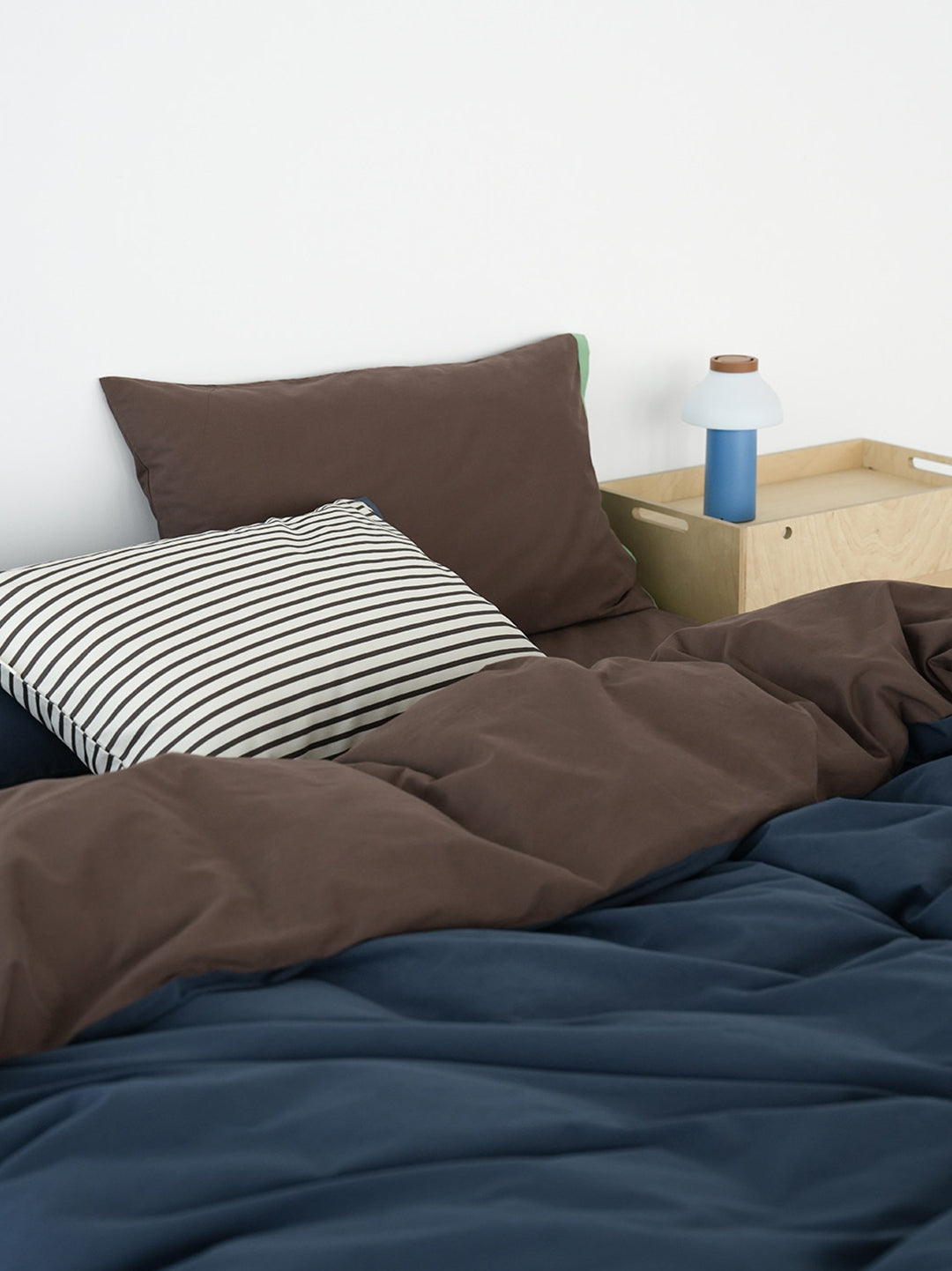 Brushed Cotton Contrast Bedding Set
