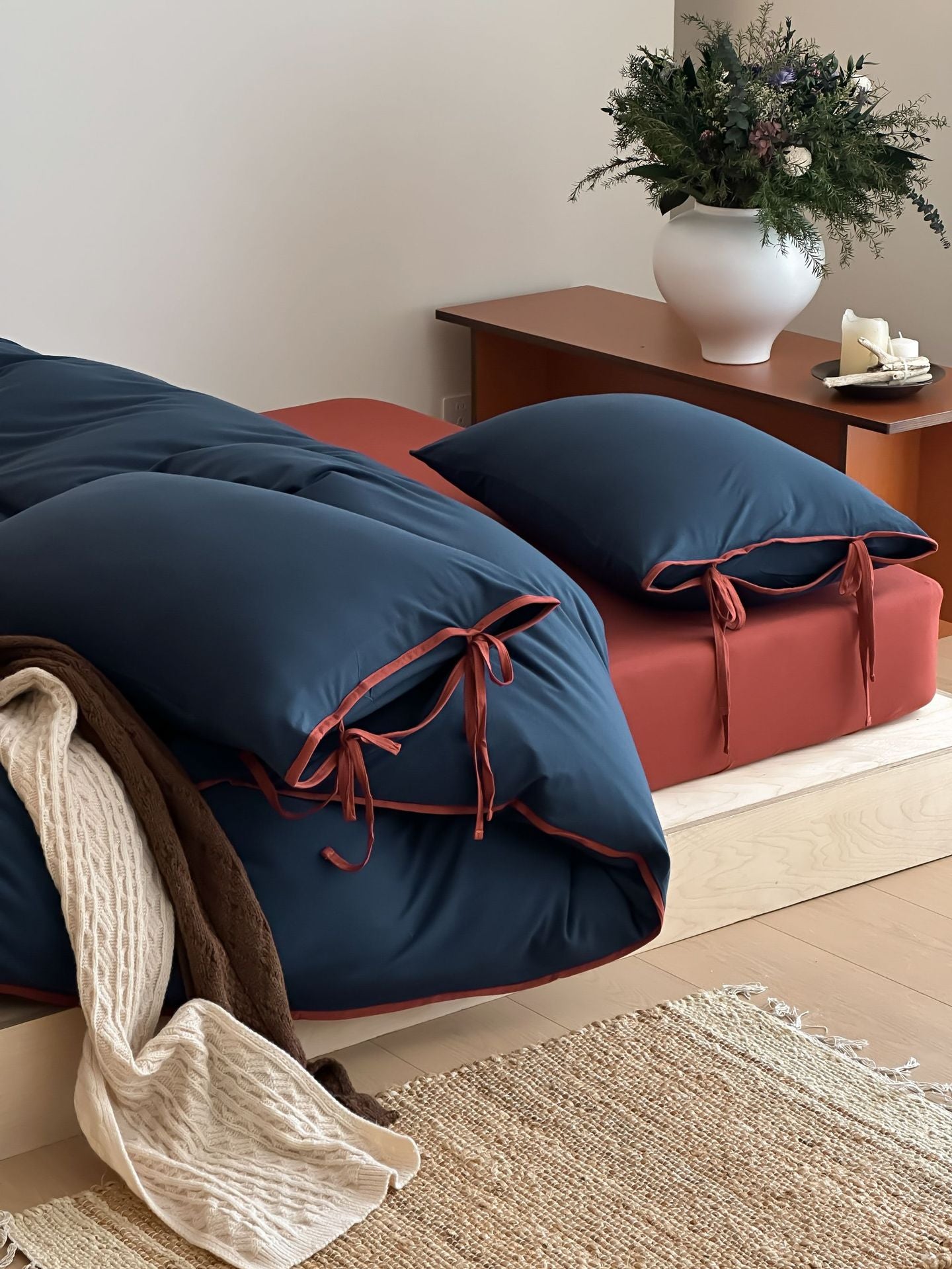 Brianna Knitted Cotton Bedding Set