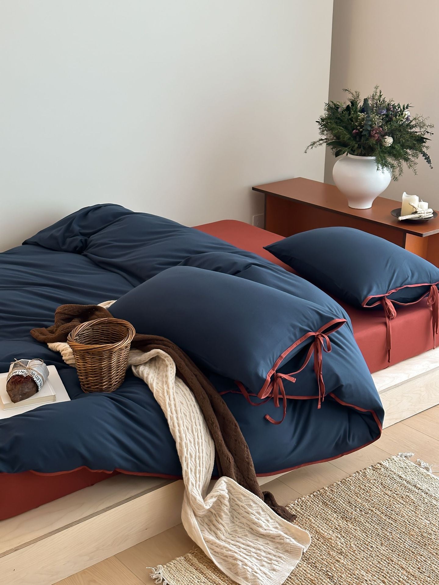Brianna Knitted Cotton Bedding Set