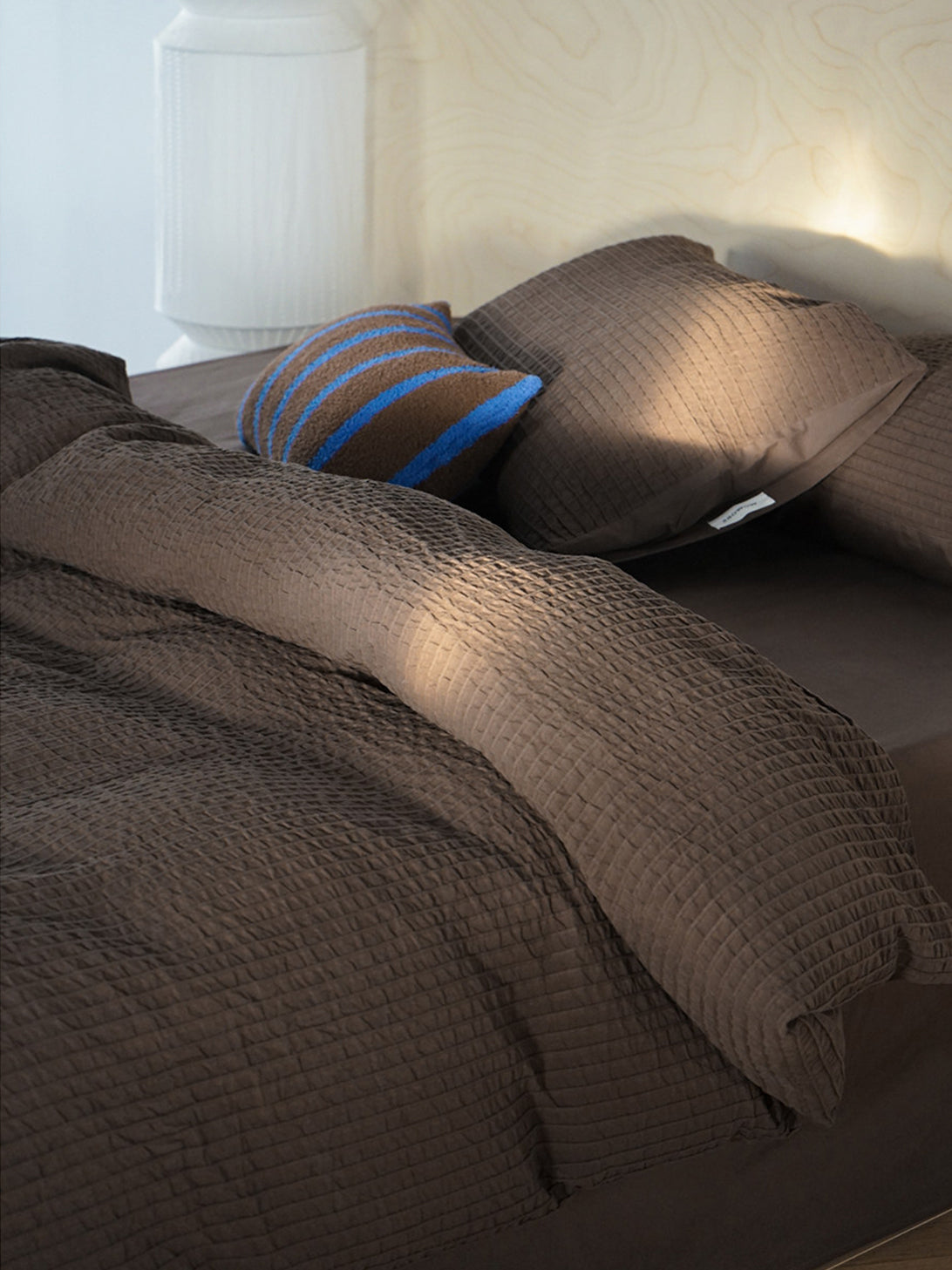 Textured Tuck Stripe Jacquard Bedding Set