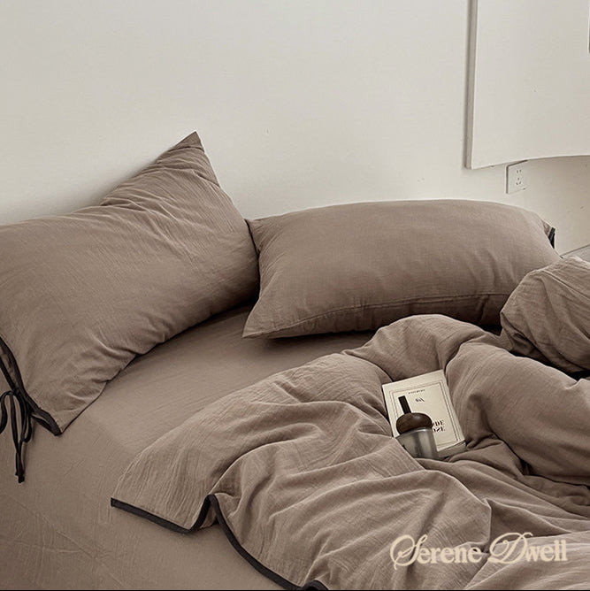 Serena Ribbon Tied Bedding Set