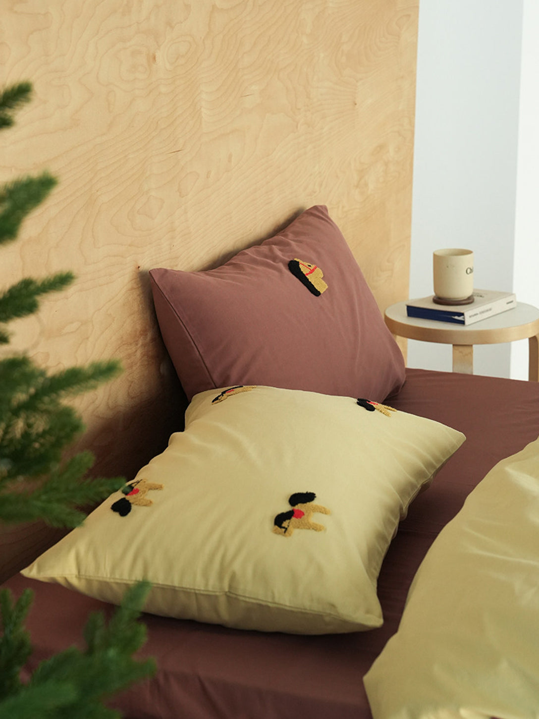 Embroidered Horse Brushed Bedding Set
