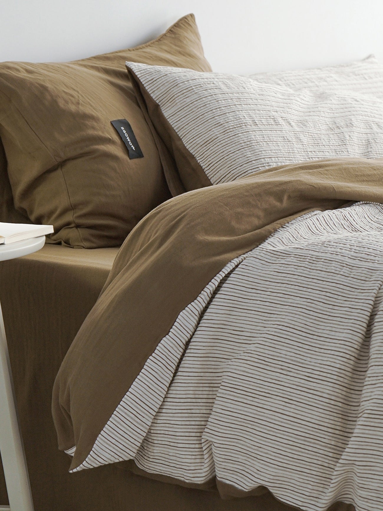 Textured Jacquard Cotton Stripe Bedding Set