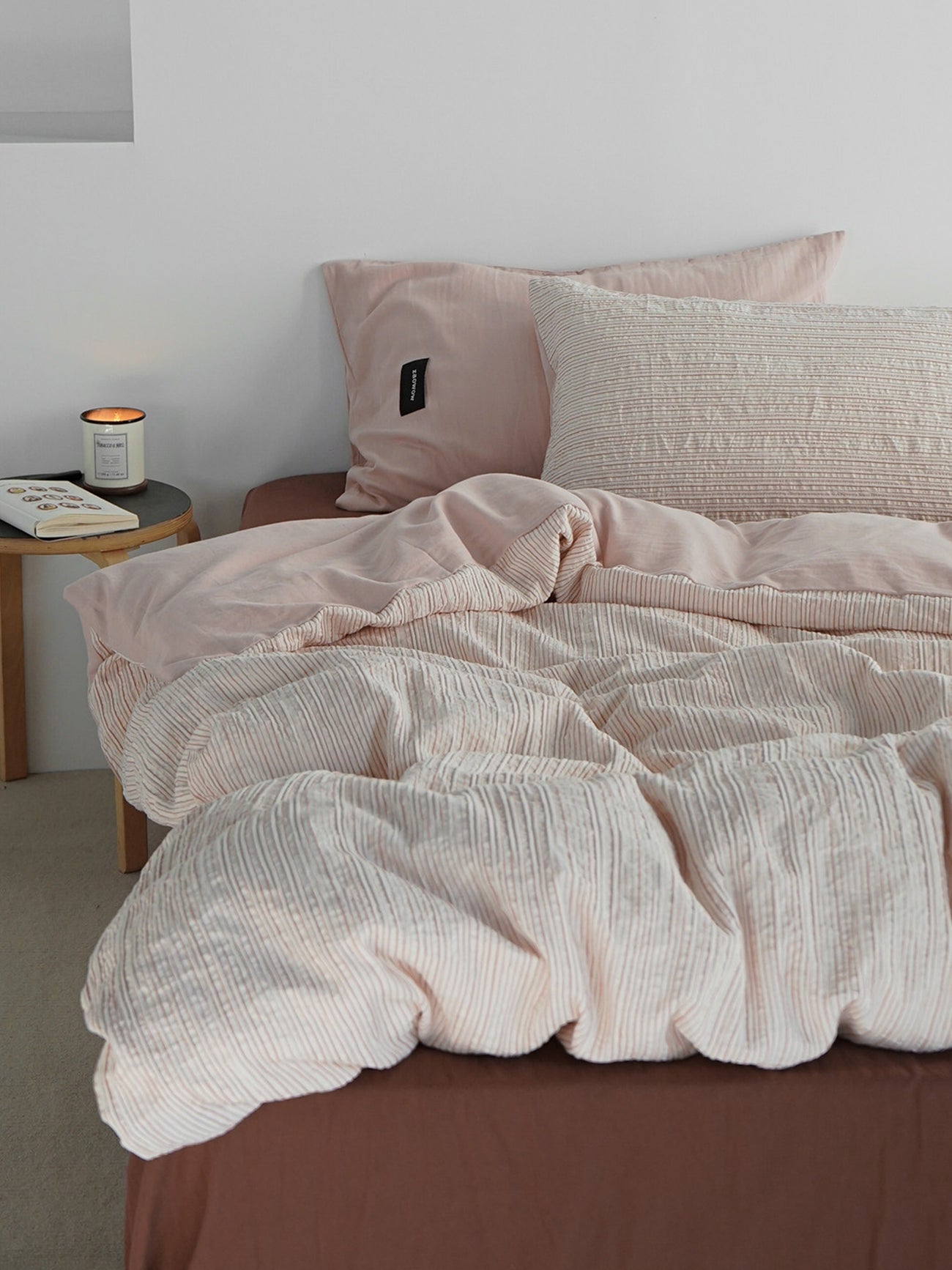 Textured Jacquard Cotton Stripe Bedding Set