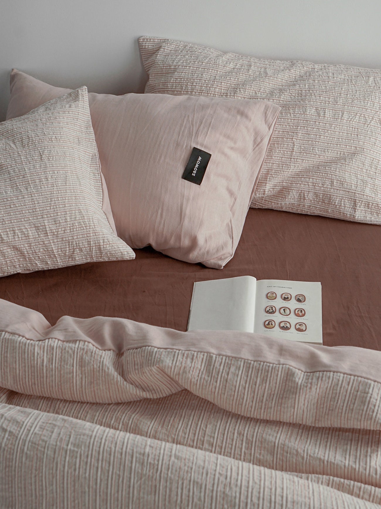 Textured Jacquard Cotton Stripe Bedding Set