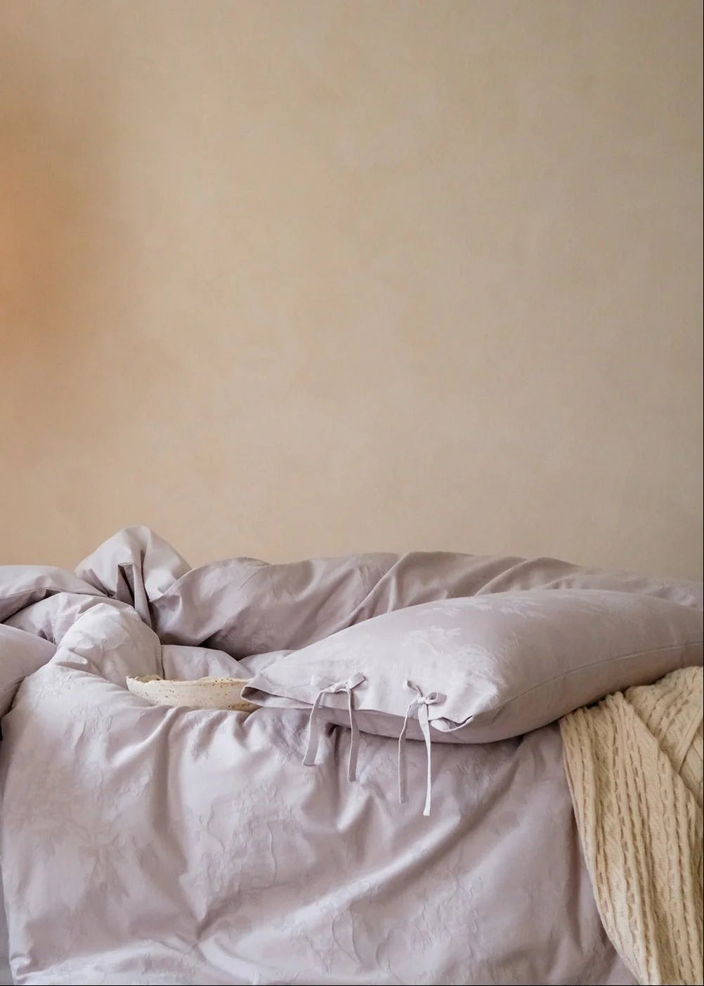 Liora Ribbon Bow Tied Floral Bedding Set