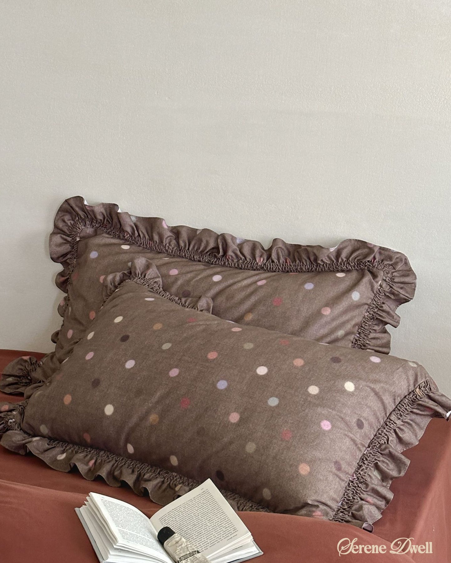 Aria Polka Dot Ruffle Bedding Set