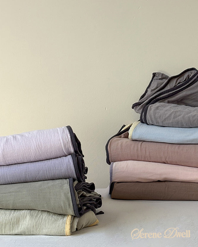 Serena Ribbon Tied Bedding Set