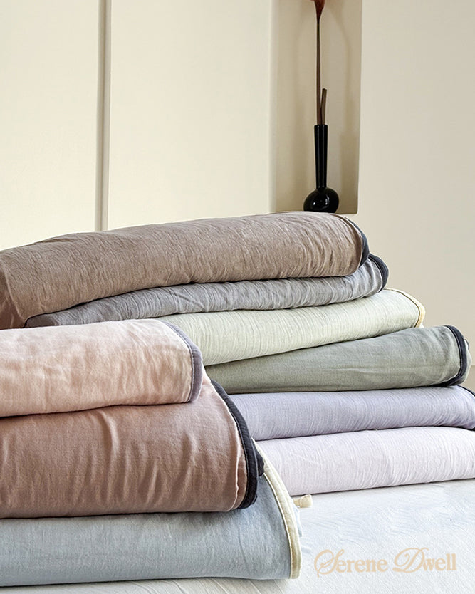 Serena Ribbon Tied Bedding Set