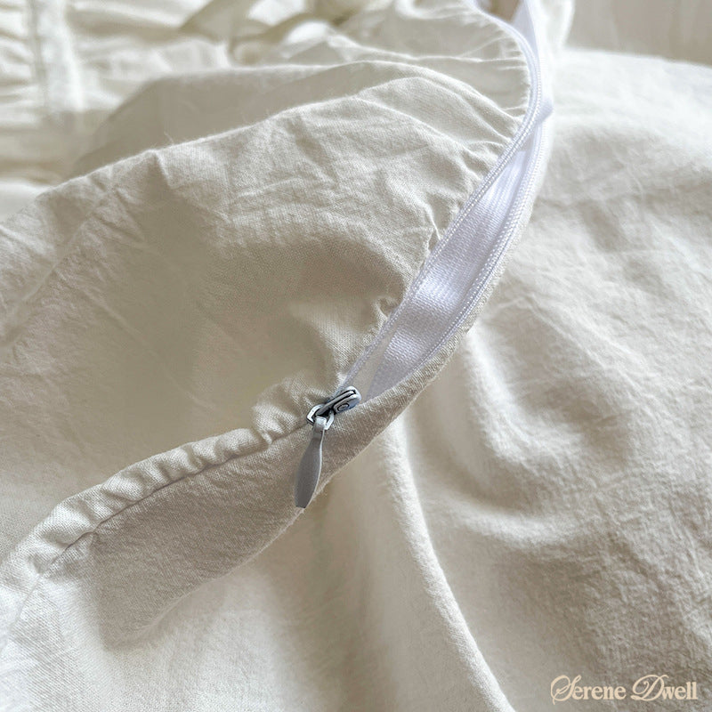 Coquette Ruffle Bedding Set with Ties
