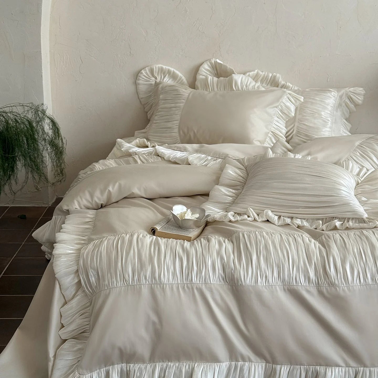 Josephine Pleated Ruffle Bedding Set