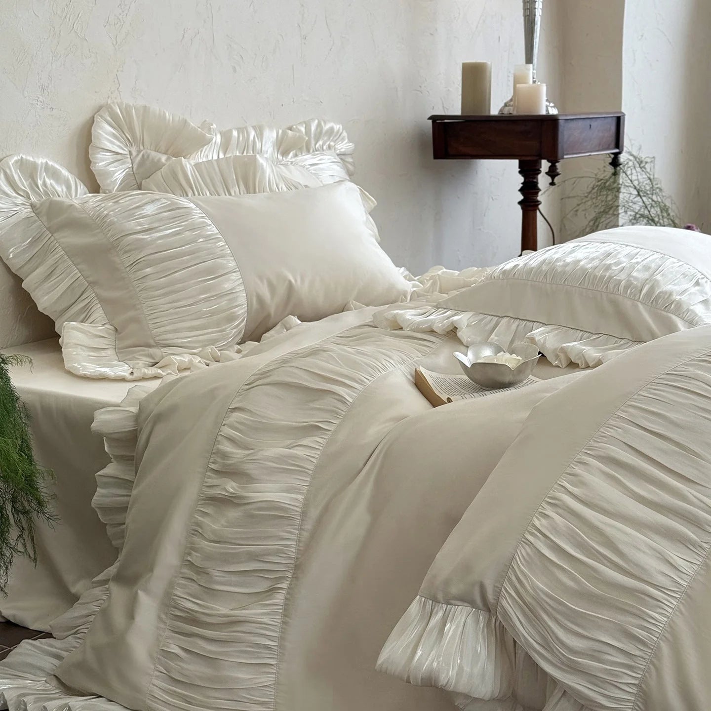 Josephine Pleated Ruffle Bedding Set