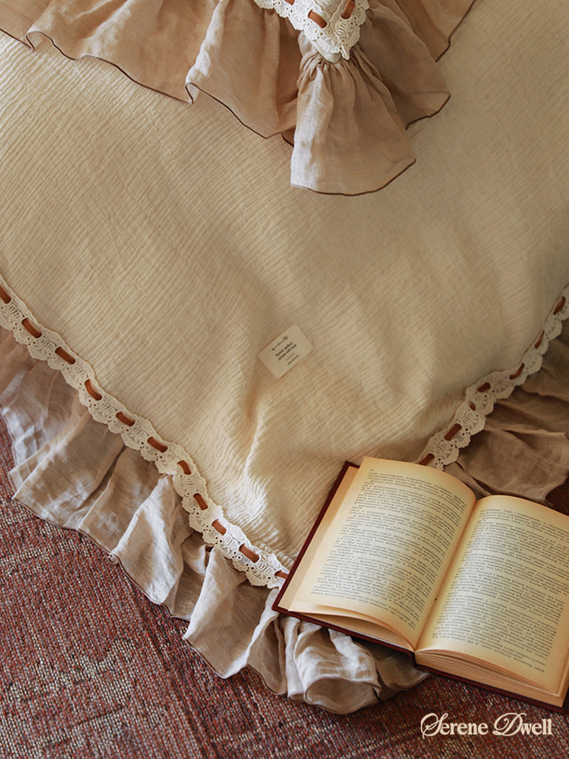 Belle Lace Ruffle Bedding Set