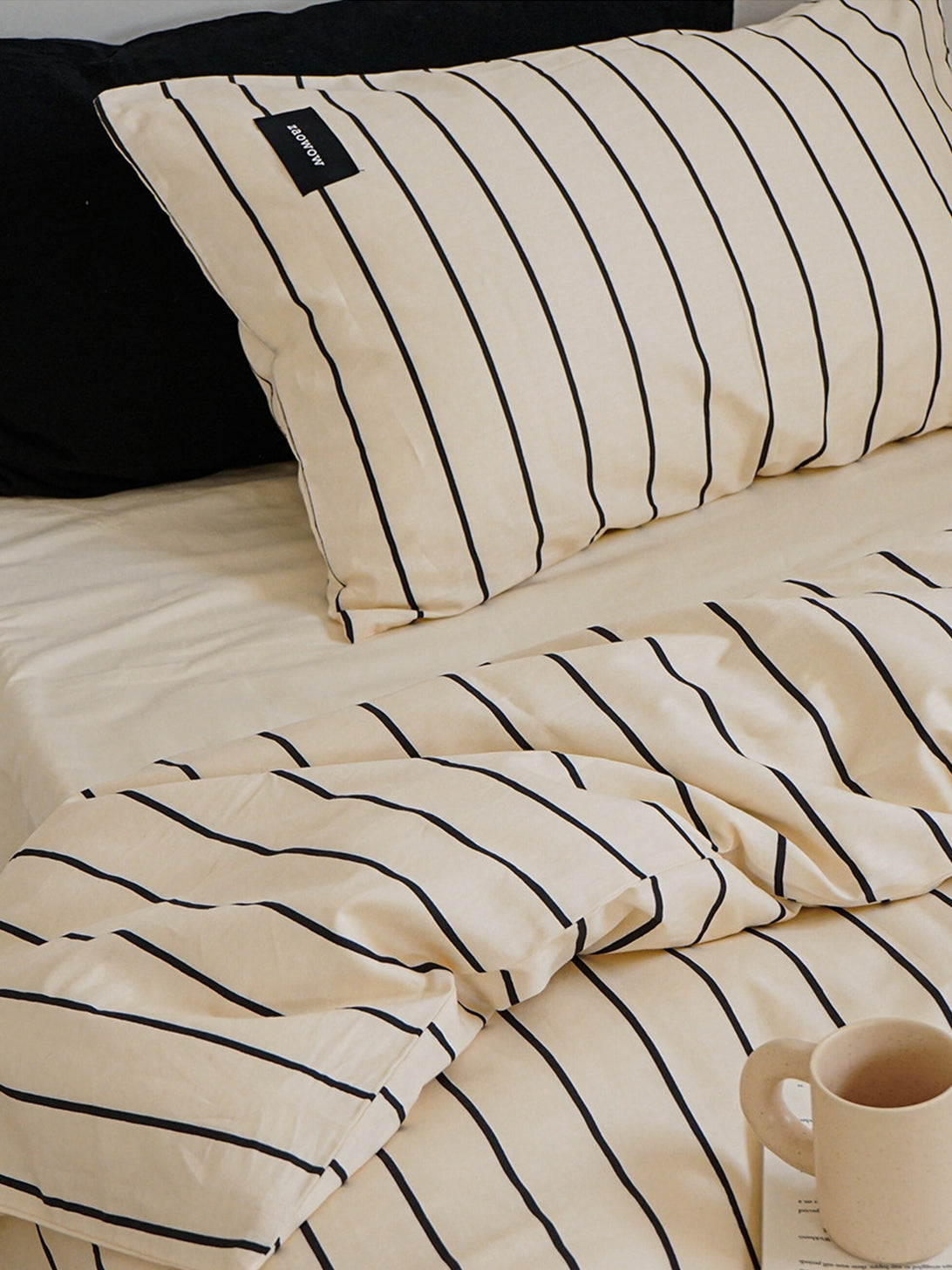 Minimalist Stripe Cotton Bedding Set