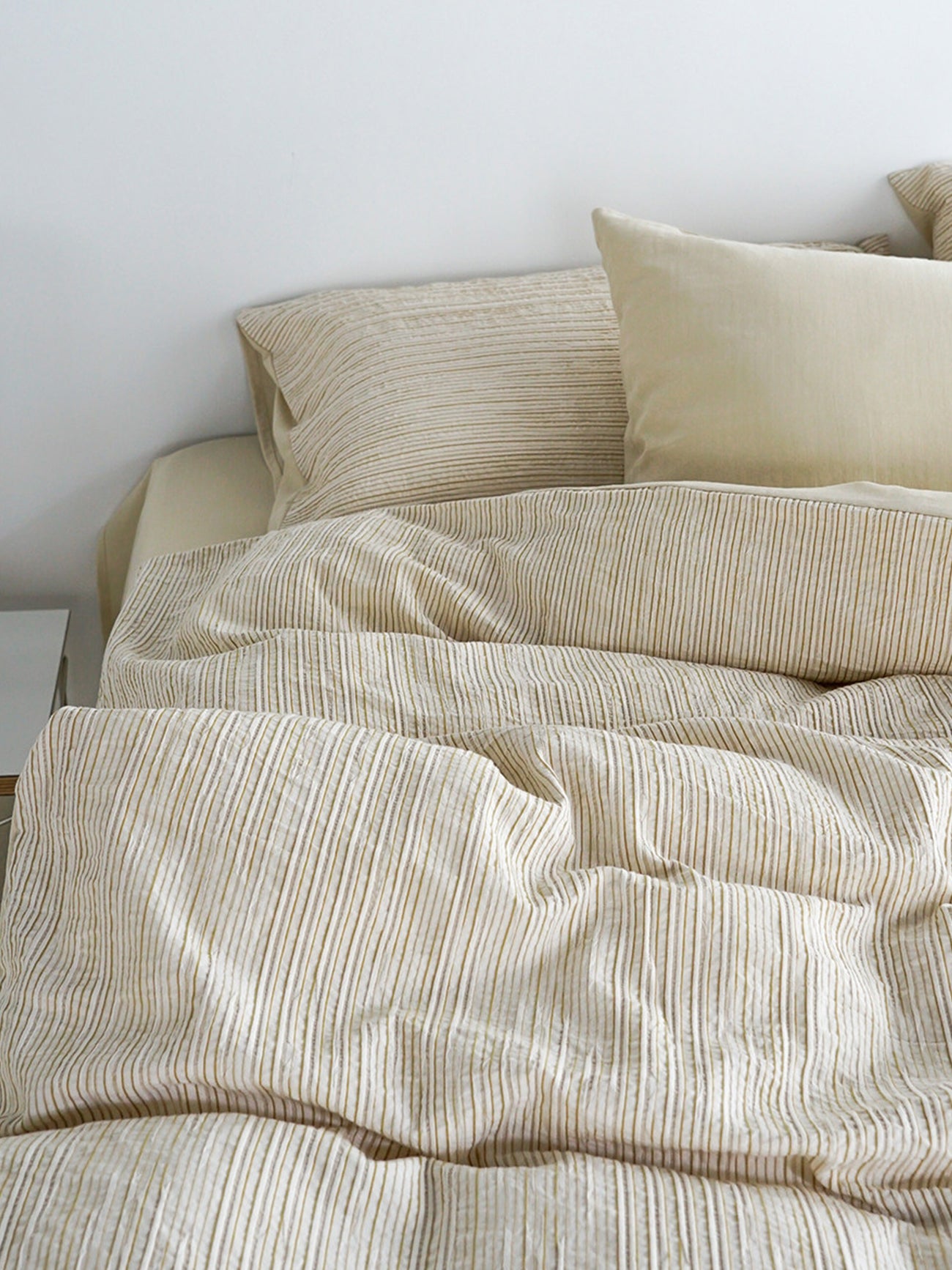Textured Jacquard Cotton Stripe Bedding Set