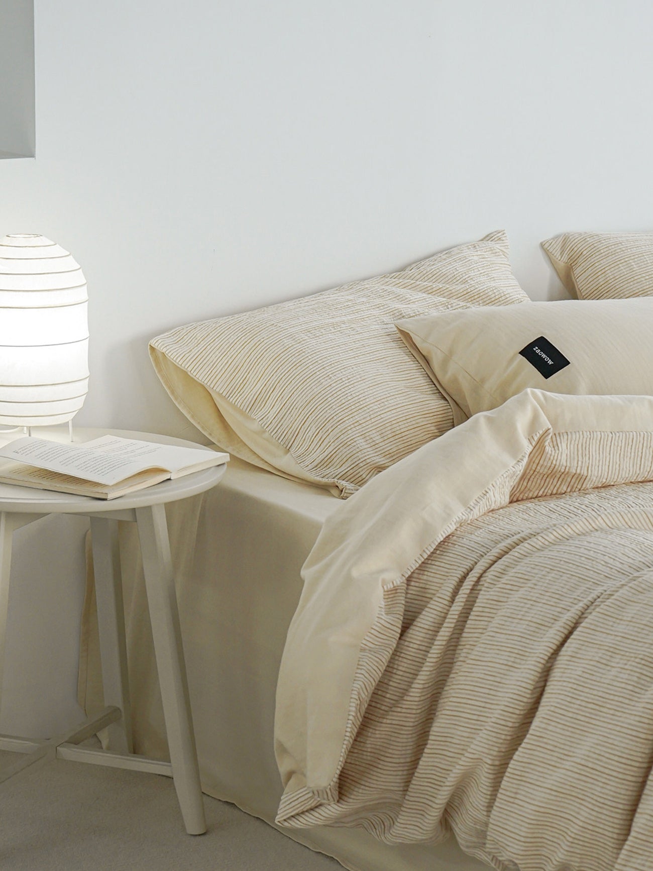 Textured Jacquard Cotton Stripe Bedding Set