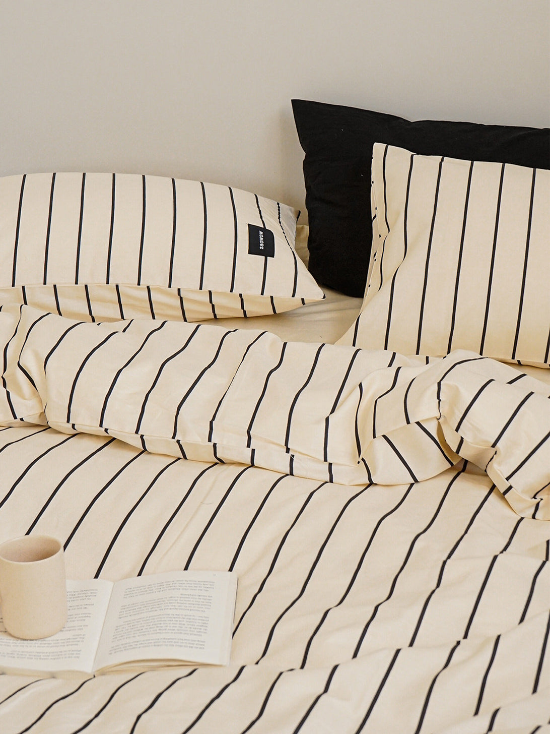 Minimalist Stripe Cotton Bedding Set