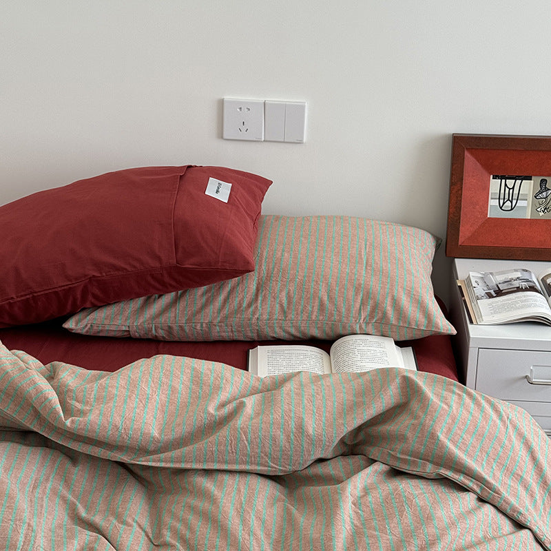 James Striped Bedding Set