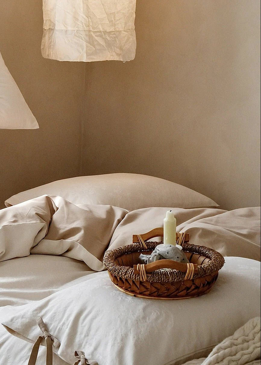 Liora Ribbon Bow Tied Floral Bedding Set