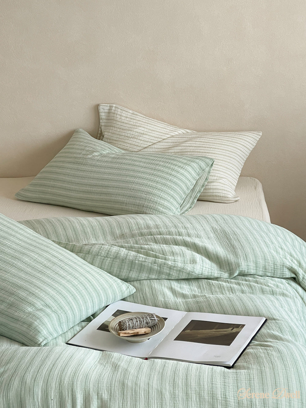 Laurel Striped Pastel Bedding Set