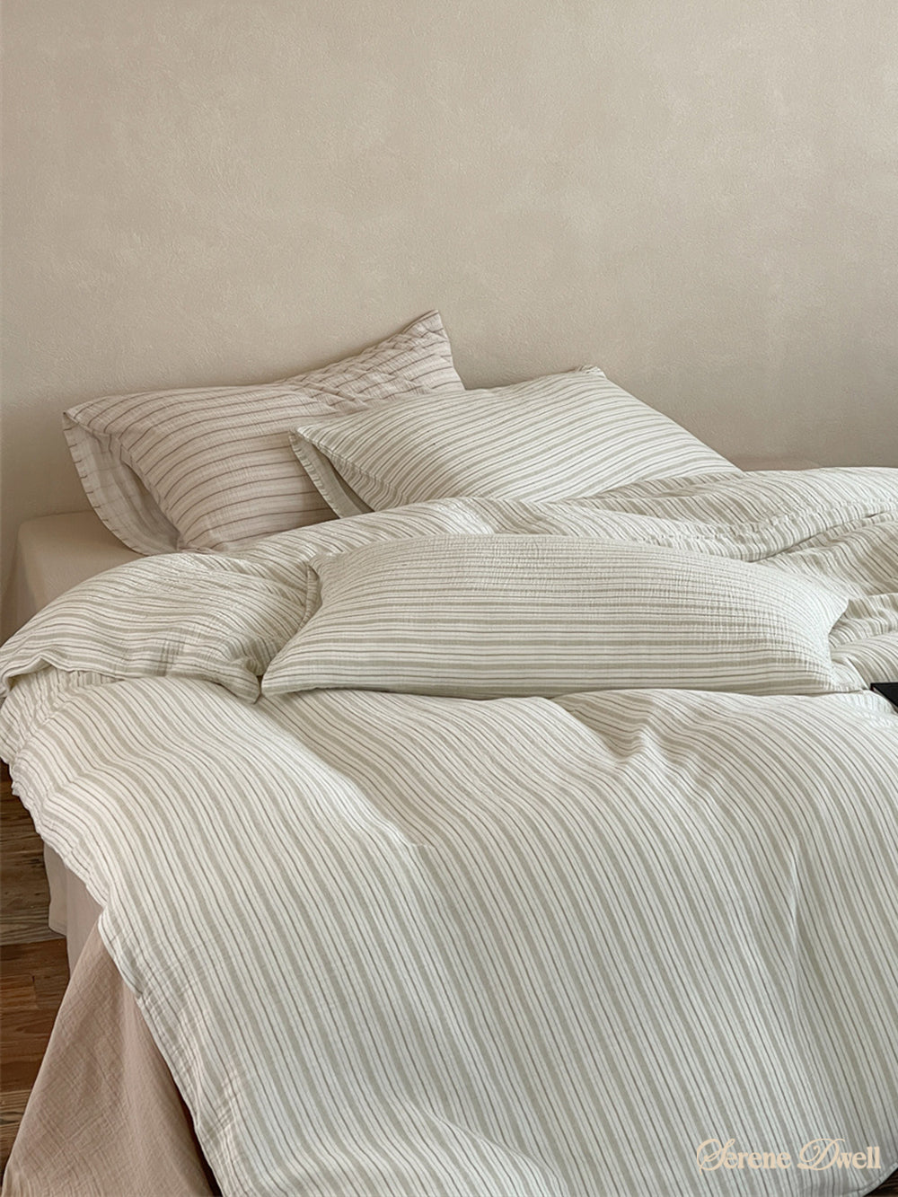 Laurel Striped Pastel Bedding Set