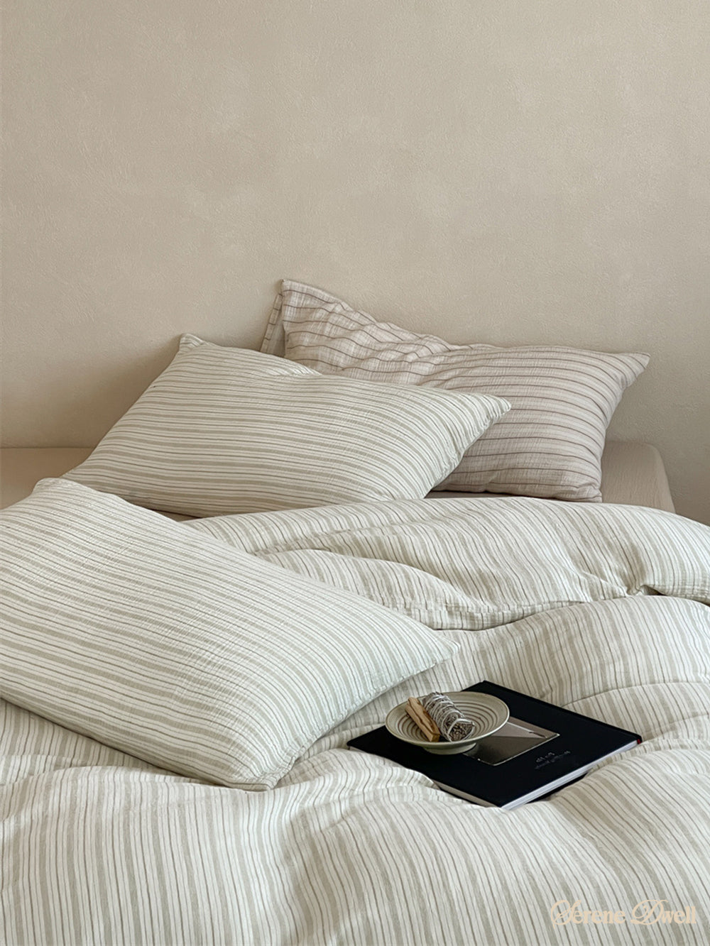 Laurel Striped Pastel Bedding Set