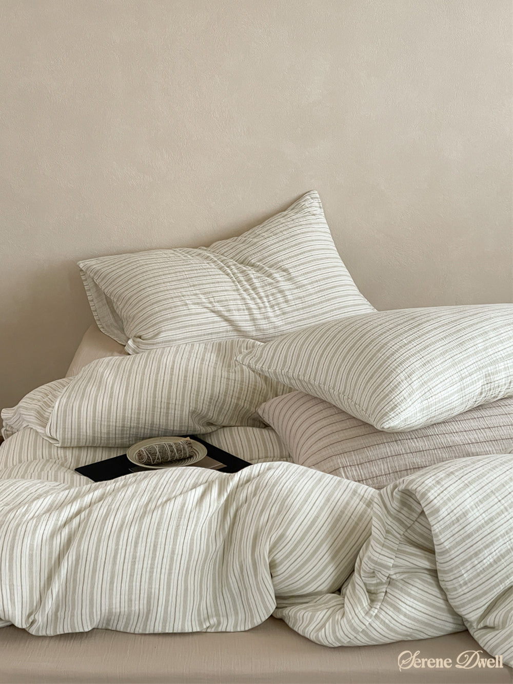 Laurel Striped Pastel Bedding Set