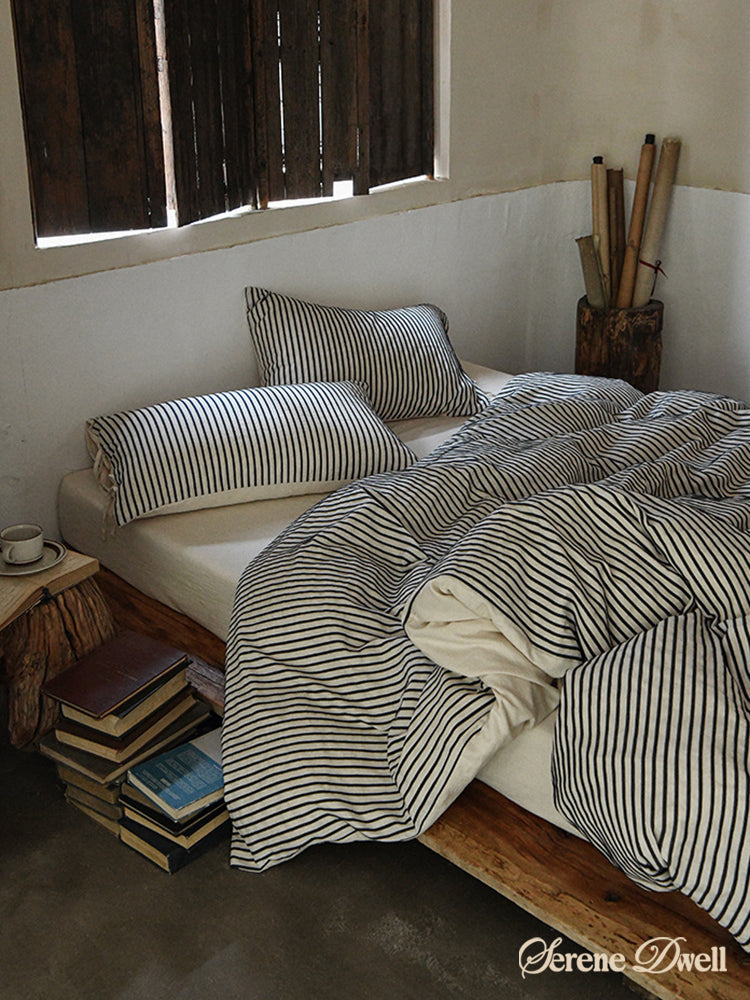 Silas Striped Jacquard Bedding Set
