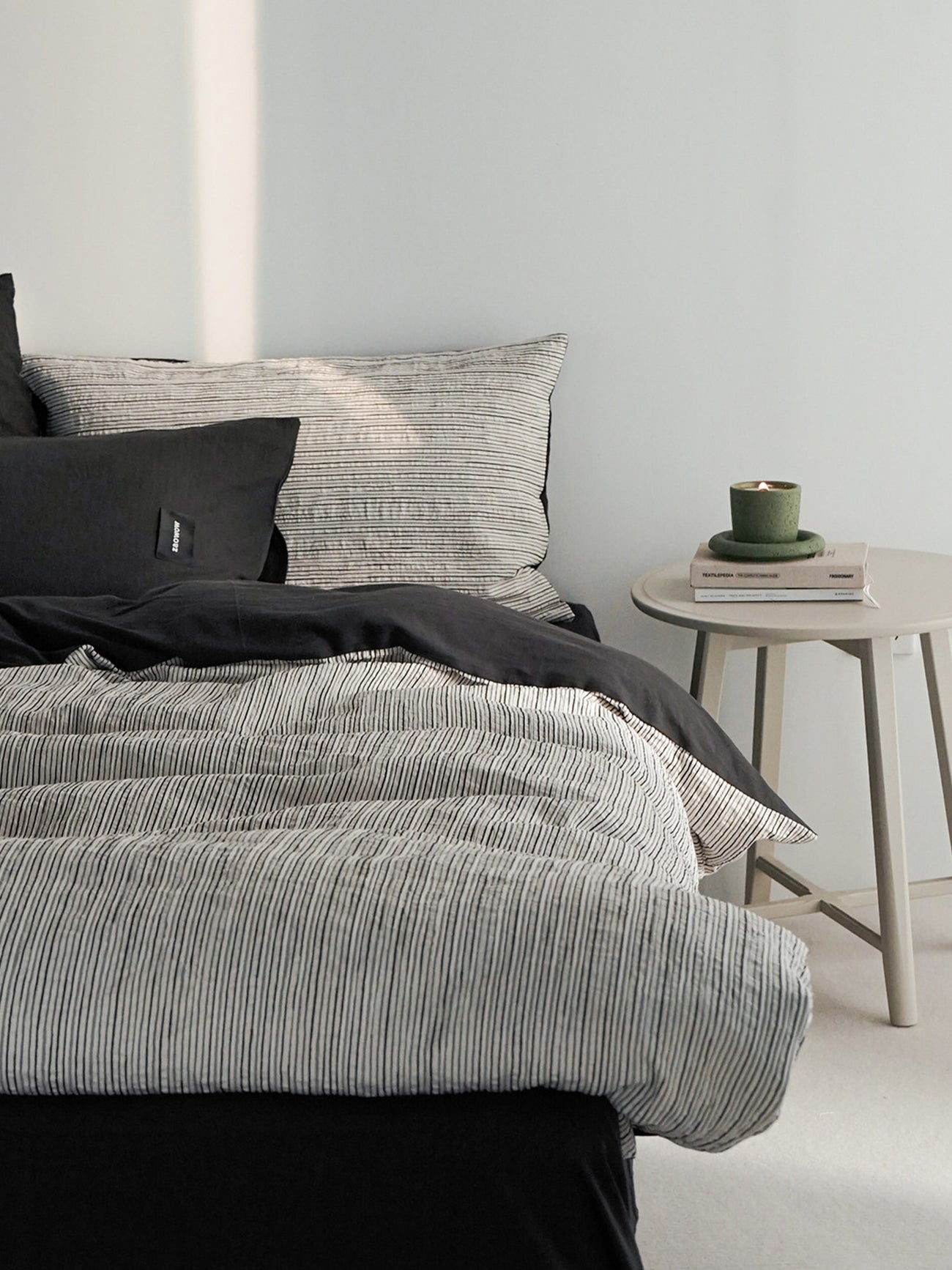 Textured Jacquard Cotton Stripe Bedding Set