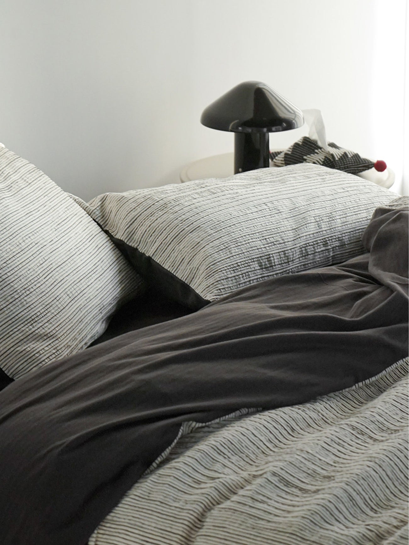 Textured Jacquard Cotton Stripe Bedding Set