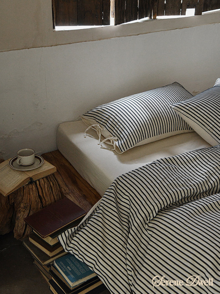 Silas Striped Jacquard Bedding Set