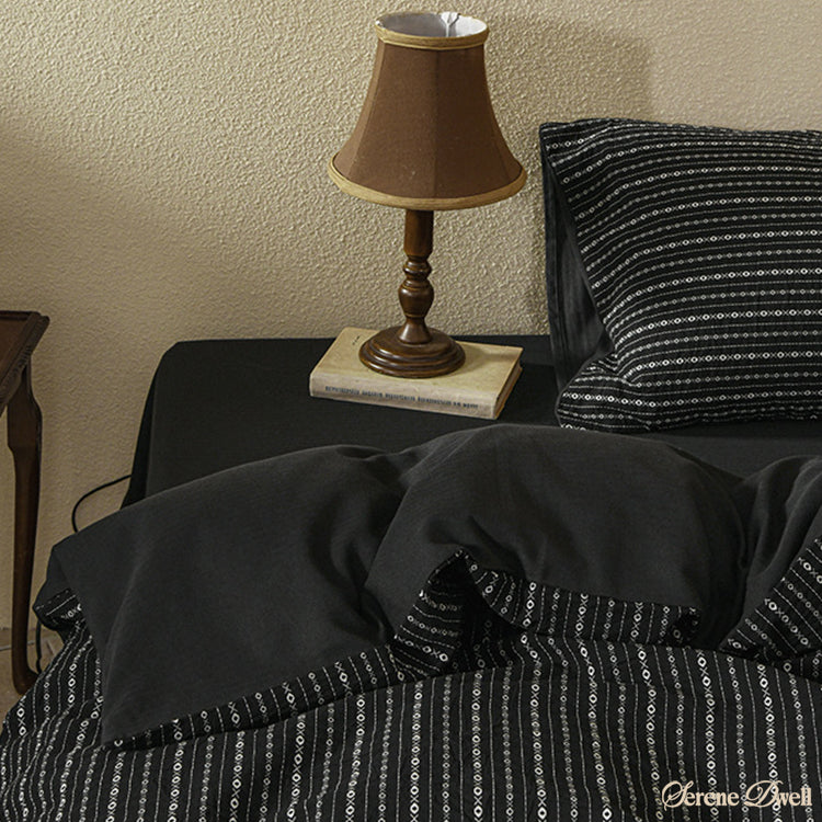 Nathaniel Striped Jacquard Bedding Set