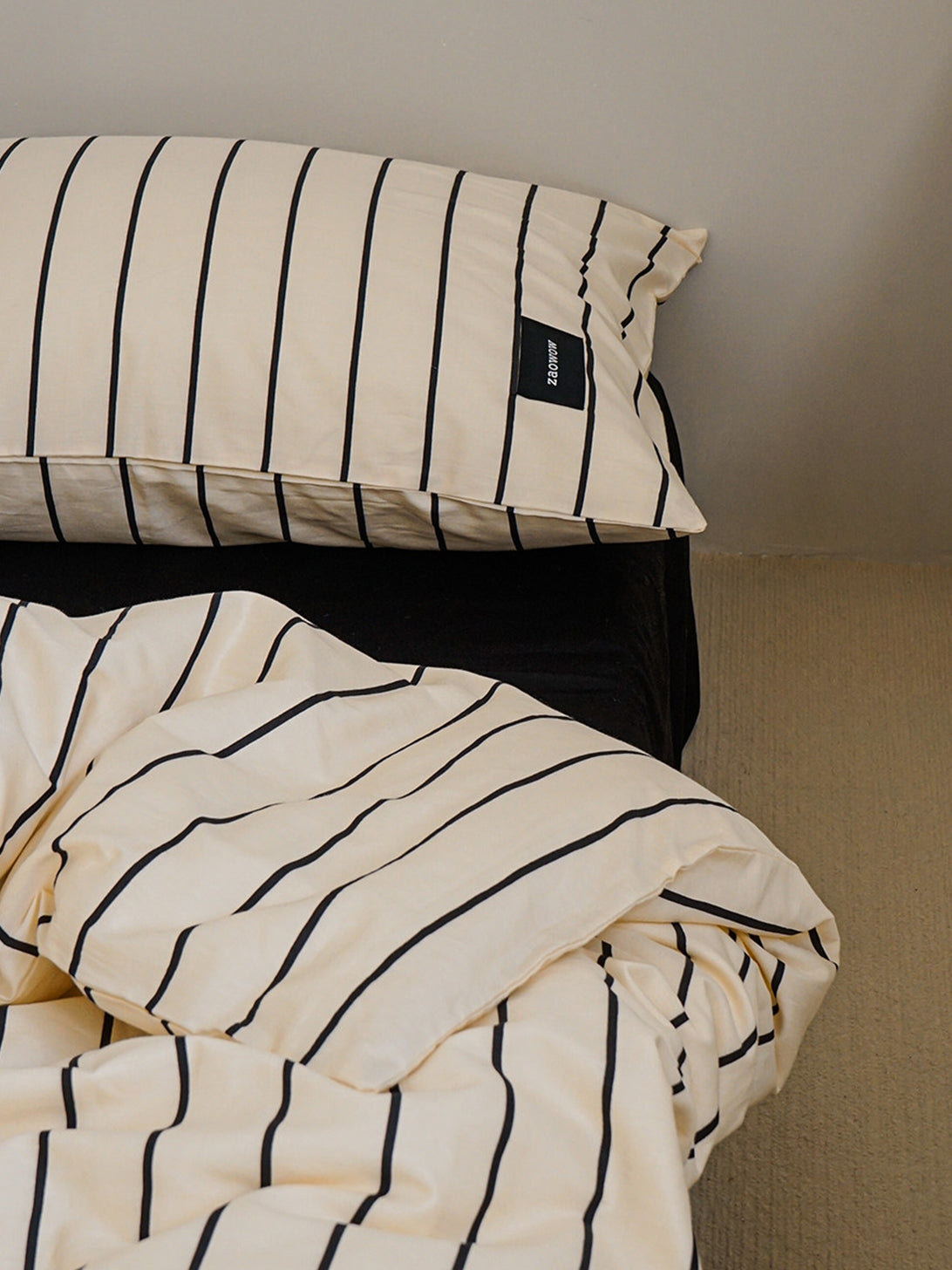 Minimalist Stripe Cotton Bedding Set