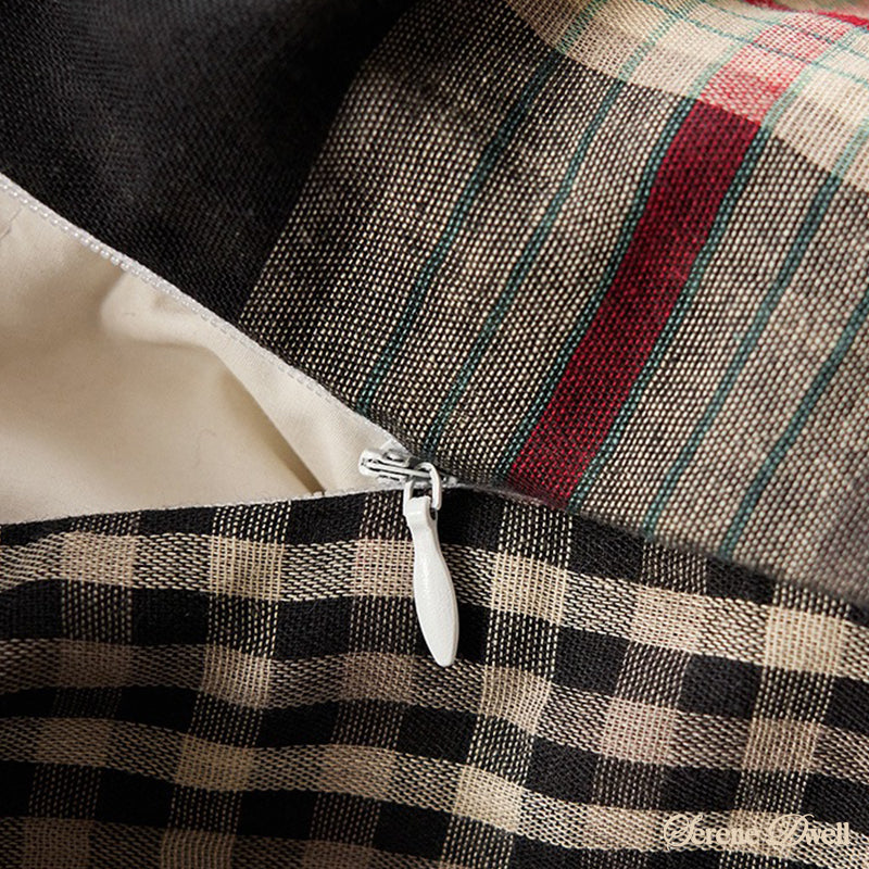 British Vintage Plaid Bedding Set